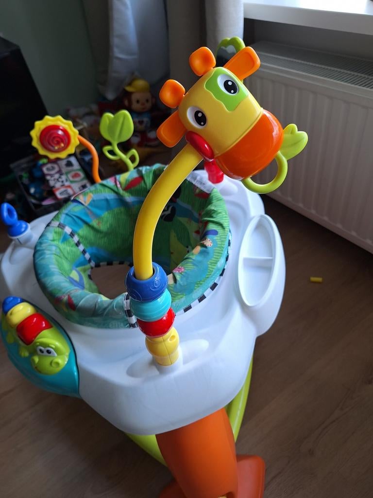 Bright Starts Deluxe Bounce Baby activiteitencentrum, Ophalen, Zo goed als nieuw, Overige typen, Met geluid