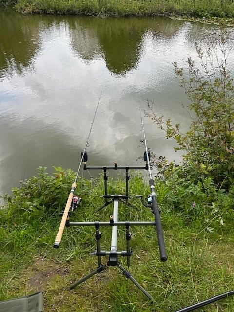 Complete vis set, Watersport en Boten, Hengelsport | Karpervissen, Gebruikt, Complete set, Ophalen