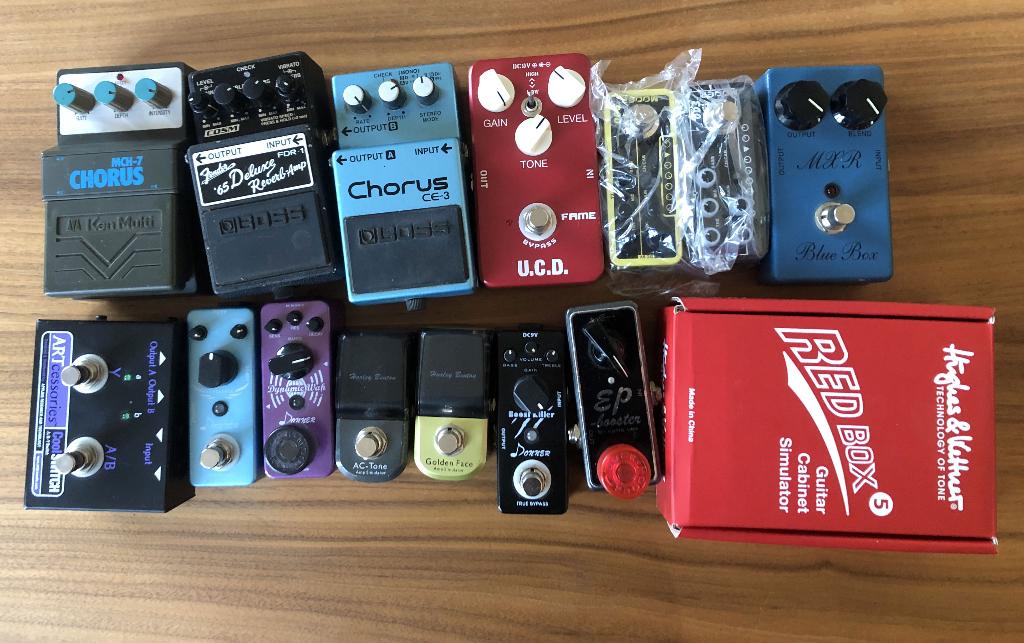 diverse effect pedalen, Muziek en Instrumenten, Effecten, Ophalen of Verzenden, Gebruikt, Distortion, Overdrive of Fuzz