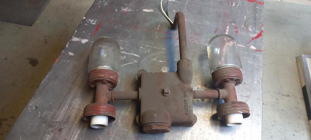 tokheim 452 lamp origineel restauratie sier, Ophalen, Gebruikt, Lichtbak of (neon) lamp