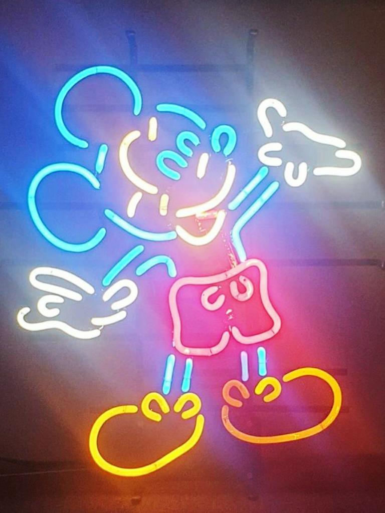 Neon Mickey Mouse, Ophalen of Verzenden, Gebruikt