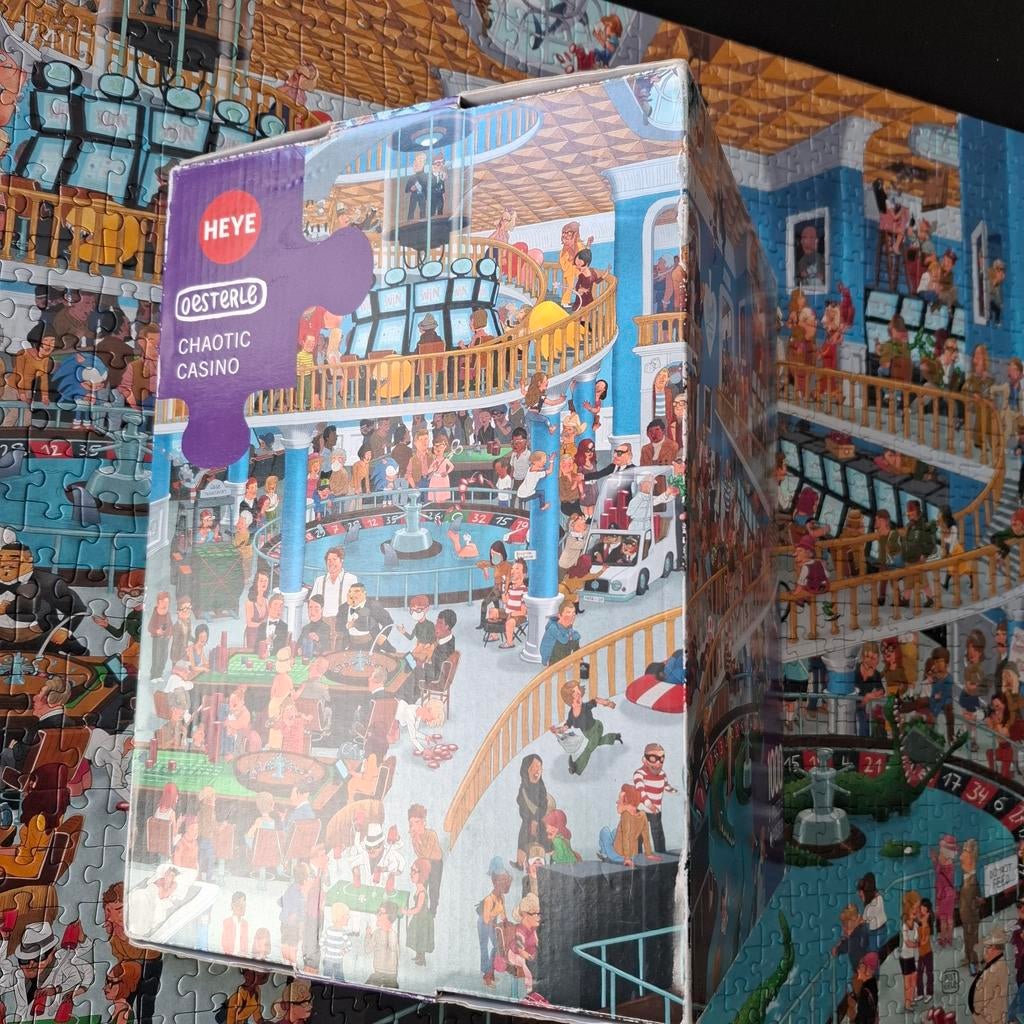 Heye Oesterle Chaotic Casino Puzzel 1000 stukjes, Hobby en Vrije tijd, Denksport en Puzzels, Ophalen of Verzenden, 500 t/m 1500 stukjes