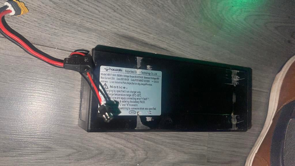 Lithium-ion Accu 48V 7,5Ah 360Wh, Fietsen en Brommers, Ophalen, Gebruikt