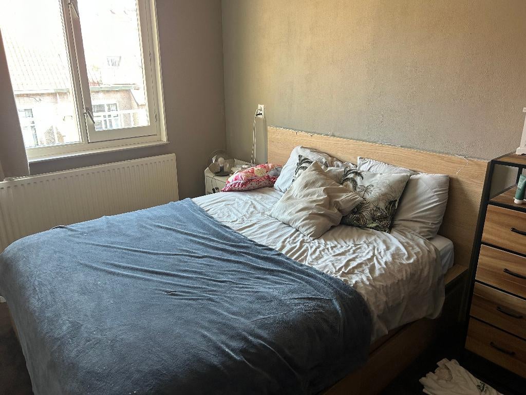 IKEA MALM bed 4 lades, Ophalen, Beige, Tweepersoons, Zo goed als nieuw