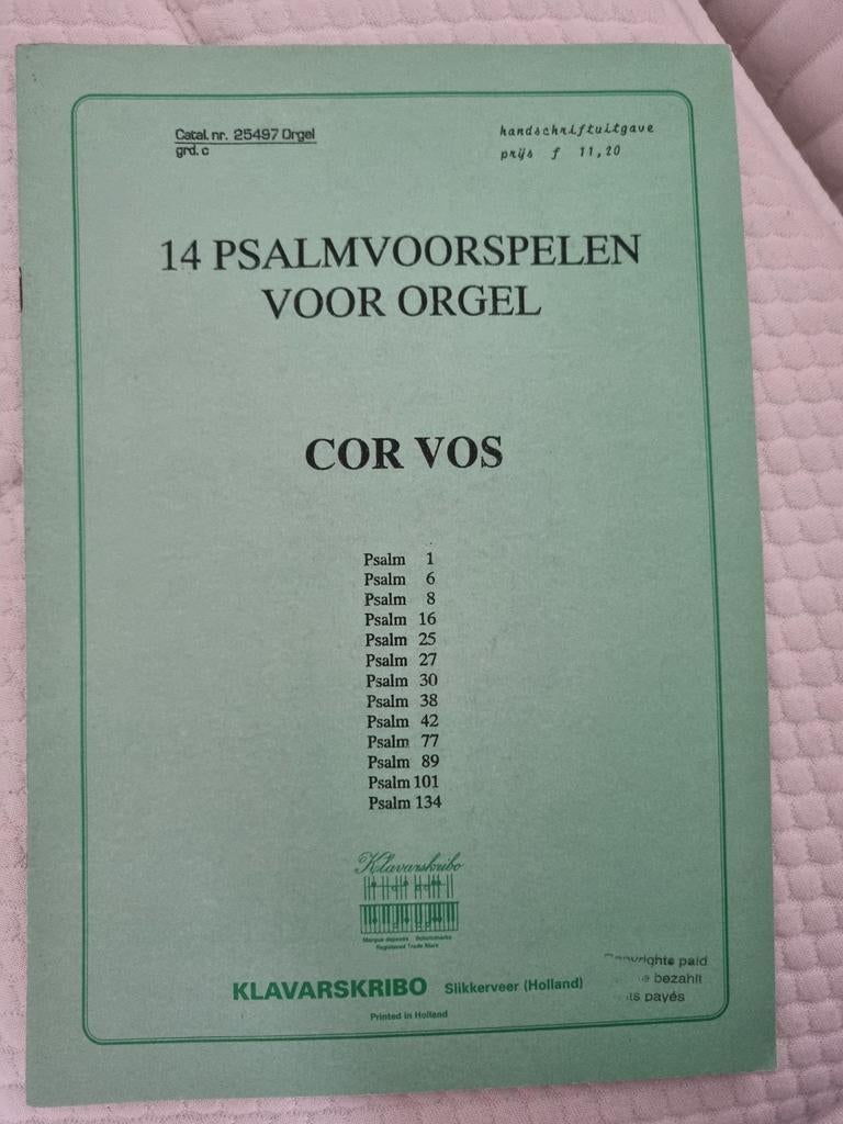 Klavarskribo, Cor vos, 13 Psalmen, Ophalen of Verzenden, Religie en Gospel
