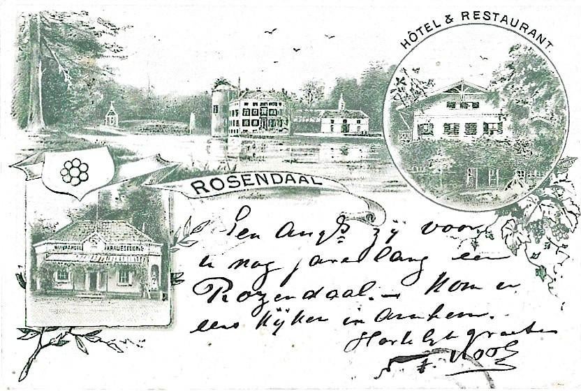 AK Rozendaal - Hotel Restaurant en Wijnhandel Kraijesteijn, Verzenden, Voor 1920, Gelopen, Gelderland