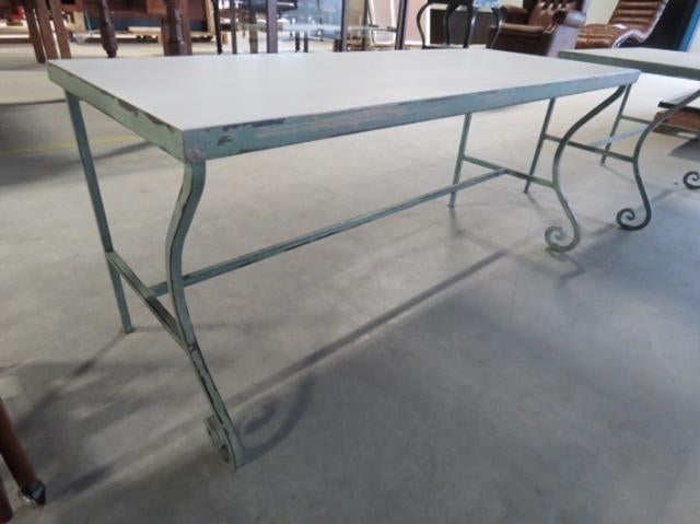 NIEUWE UNIEKE smeedijzeren BANKJES SIDETABLE Tommy Hilfiger, Ophalen