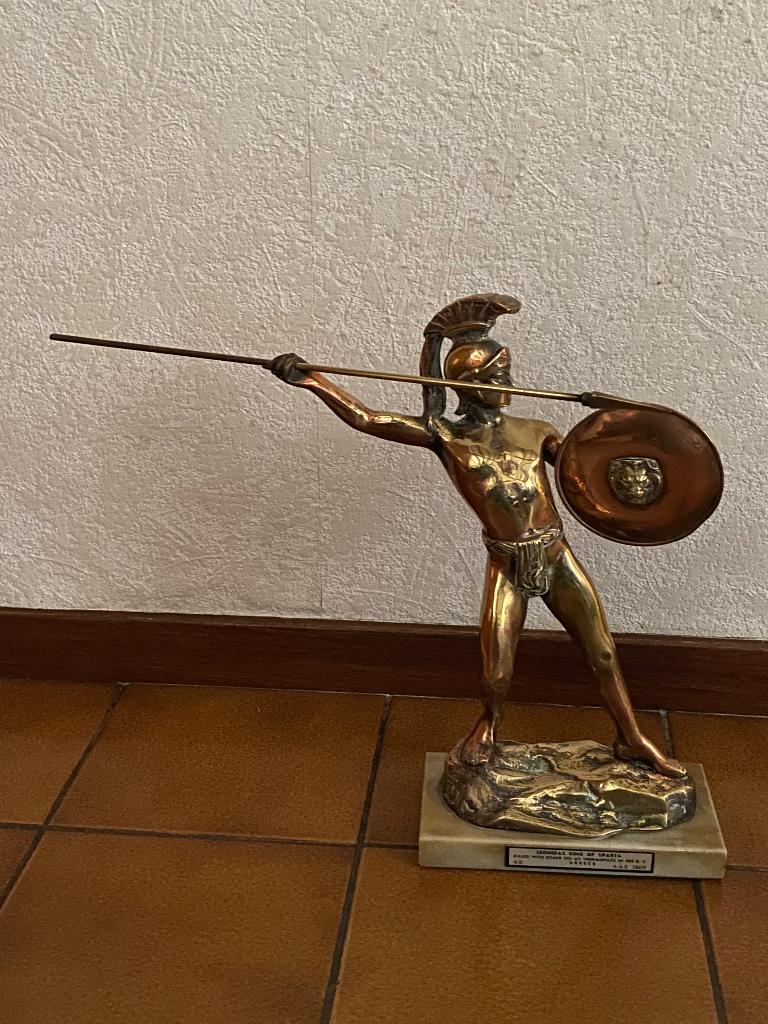 Koperen Griekse leonidas, Antiek en Kunst, Antiek | Koper en Brons, Ophalen of Verzenden, Koper