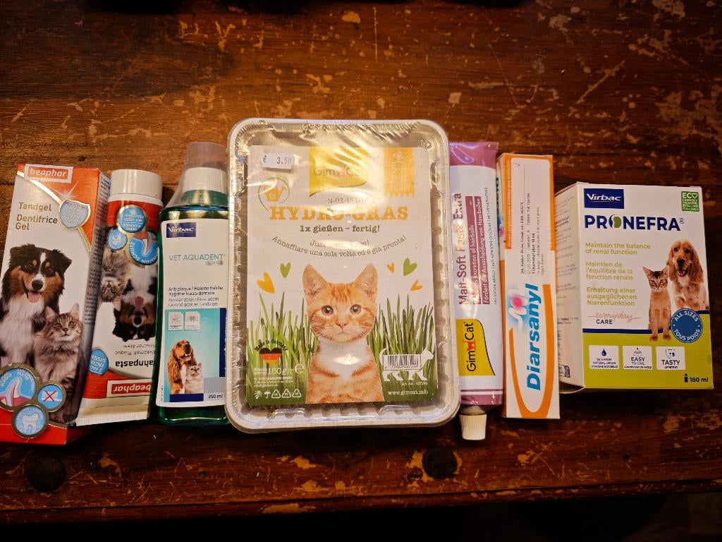Tandverzorging, haarbal, nierondersteuning, medicatie, Dieren en Toebehoren, Ophalen, Kat