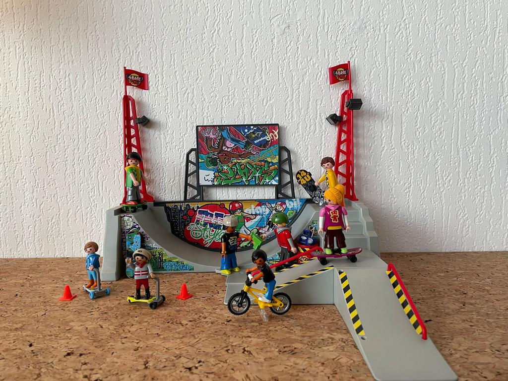 Playmobil Skatebaan City Action 70168 - Complete Set, Ophalen of Verzenden, Zo goed als nieuw, Complete set