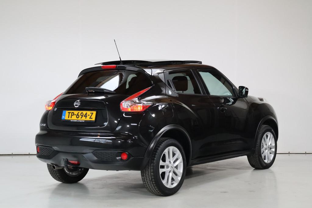 Nissan Juke 1.6 Tekna | 360cam | Pano | Trekhaak | Automaat, Auto's, Nissan, 4 cilinders, Leder en Stof, SUV of Terreinwagen, 117 pk