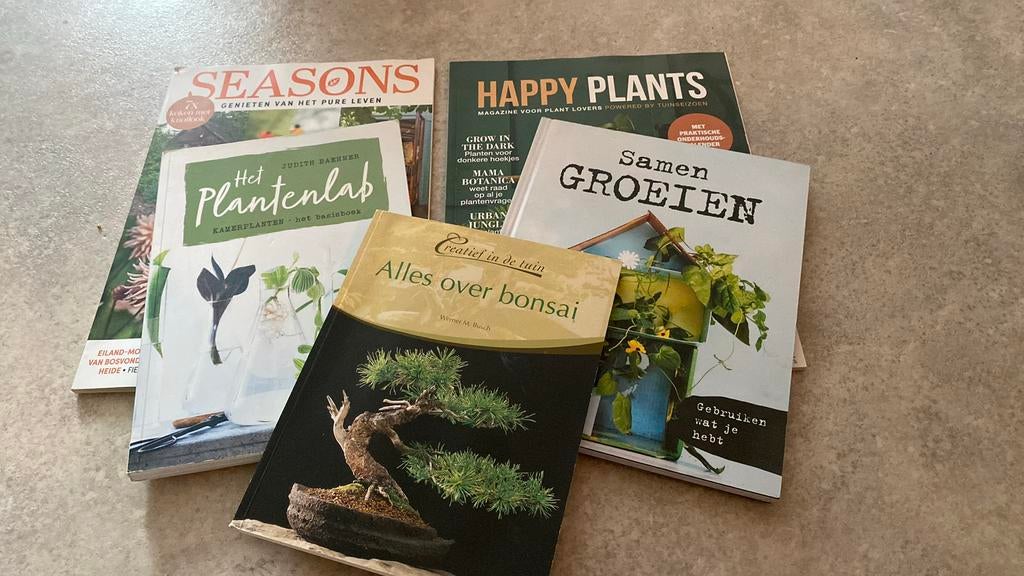 Boeken planten bonsai, Ophalen