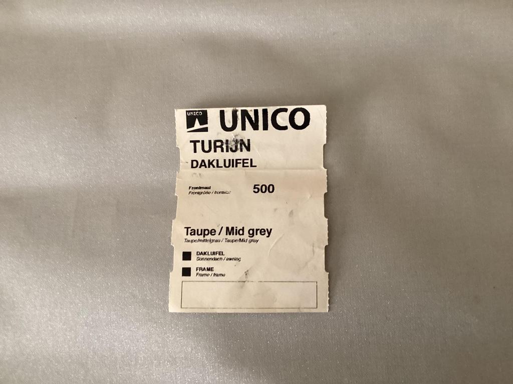 Unico Turijn dakluifel, Ophalen, Zo goed als nieuw