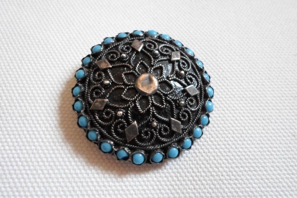 Broche Zilver 935 835, Ophalen of Verzenden, Zilver