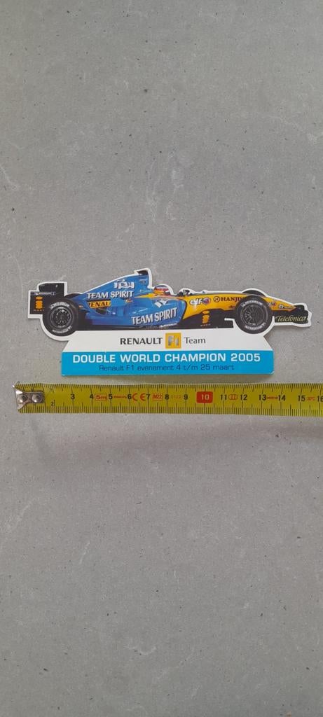 Renault F1 team sticker 2005, Ophalen of Verzenden, Zo goed als nieuw