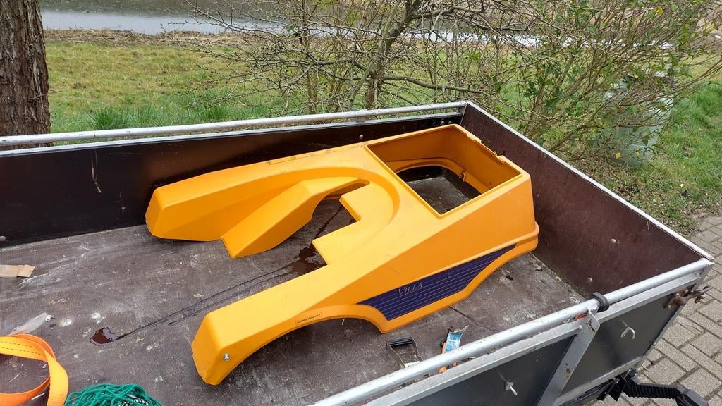 Stiga Villa kap - Oranje motorkap voor zitmaaier, Ophalen, Gebruikt