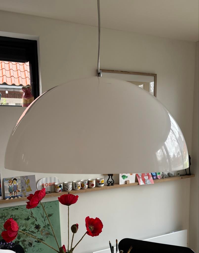 Design hanglamp Martinelli Luce 2033 Bubbles - Wit, Huis en Inrichting, Ophalen, Kunststof, 50 tot 75 cm, Zo goed als nieuw