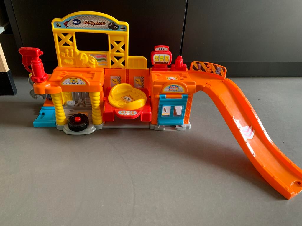 VTech Toet Toet Auto Garage - Werkplaats met Wasstraat, Kinderen en Baby's, Speelgoed | Overig, Ophalen of Verzenden, Gebruikt