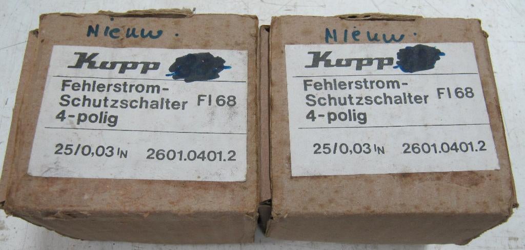 twee aaardlek schakelaars 4 polig ., Ophalen of Verzenden, Nieuw, Schakelaar