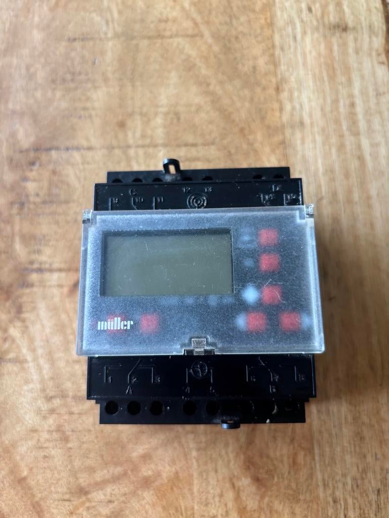 Müller SC 88.20 pro DIN-rail schakelklok Digitaal, Doe-het-zelf en Verbouw, Elektra en Kabels, Ophalen of Verzenden, Gebruikt