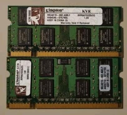 Kingston KVR DDR2 RAM Geheugen 2GB (2x1GB) 667MHz, Computers en Software, RAM geheugen, Gebruikt, Server, Ophalen of Verzenden