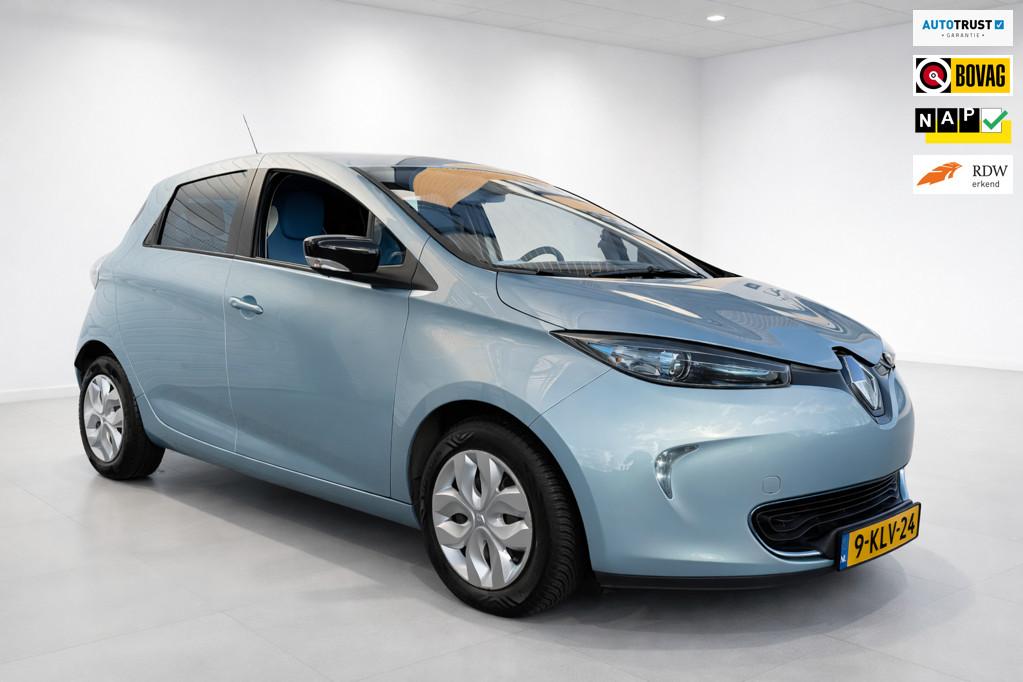 Renault ZOE Q210 Zen Quickcharge 22 kWh KOOP ACCU pdc, apk a, Stof, Gebruikt, 22 kWh, Blauw
