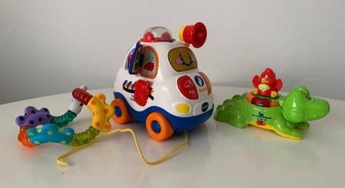 Pakket Vtech Toys, Muziek slaapbeer, Auto, Bal, Krokodil!, Verzenden, Zo goed als nieuw, 6 maanden tot 2 jaar