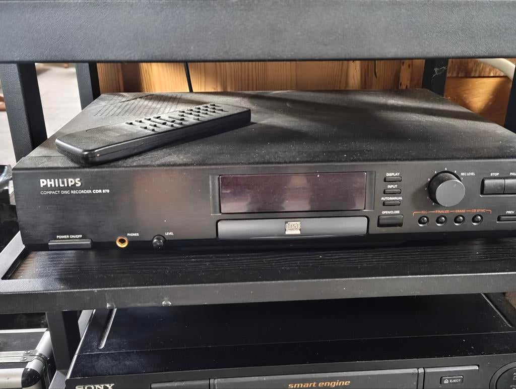 Philips Compact Disc Recorder CDR 870 + 150 CD-R's, Ophalen