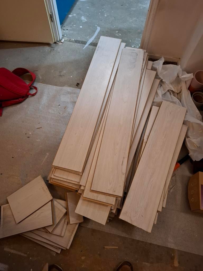 Ikea Tundra Laminaat - 35m² - Mooi Wit, Ophalen, Kunststof, 50 tot 150 cm, Zo goed als nieuw