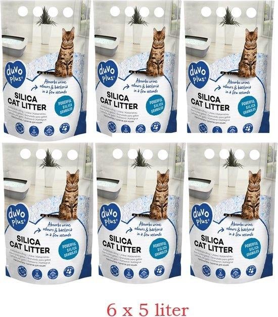 Kattenbakvulling silica" "Kattengrit""Duvo silica", Dieren en Toebehoren, Kattenbakken, Ophalen, Nieuw, Gesloten