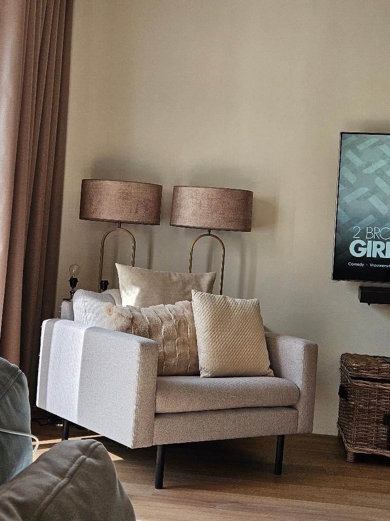 Loveseat grijs, Ophalen, 75 tot 100 cm, Zo goed als nieuw, 100 tot 125 cm