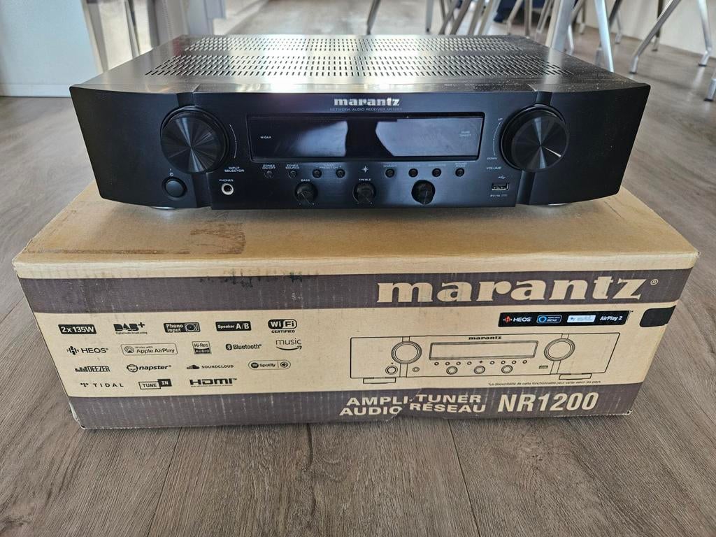 Marantz NR1200 Stereo Receiver met HDMI en HEOS, Marantz, Ophalen of Verzenden, Zo goed als nieuw, 60 tot 120 watt