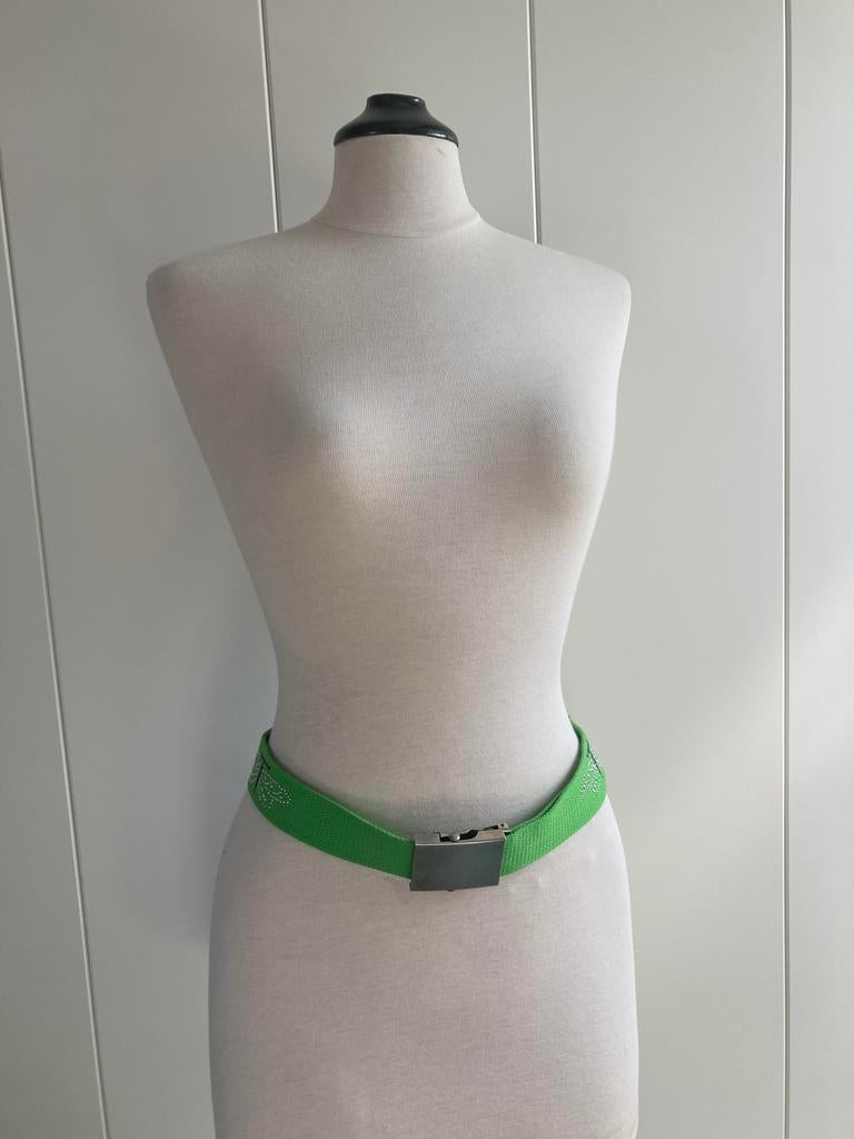 Mooie lentegroene katoenen riem, Kleding | Dames, Overige kleuren, Tailleriem, Ophalen of Verzenden, Zo goed als nieuw