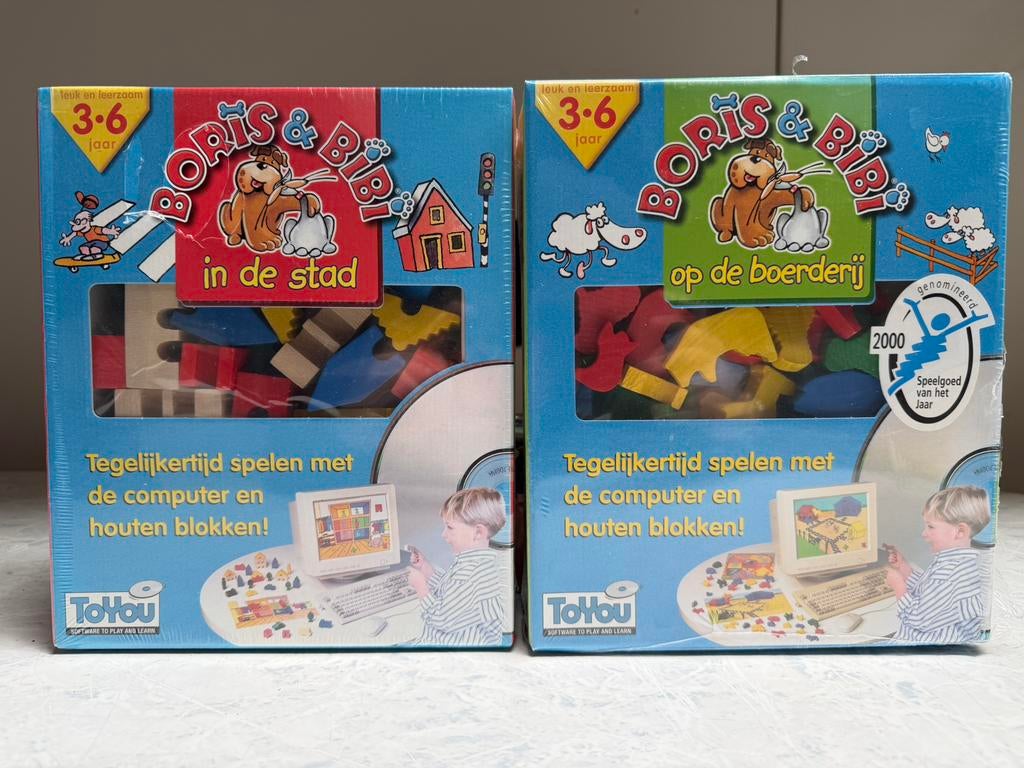 Boris & Bibi CD-rom spellen nieuw, Spelcomputers en Games, Games | Pc, Online, Puzzel en Educatief, 1 speler, Nieuw