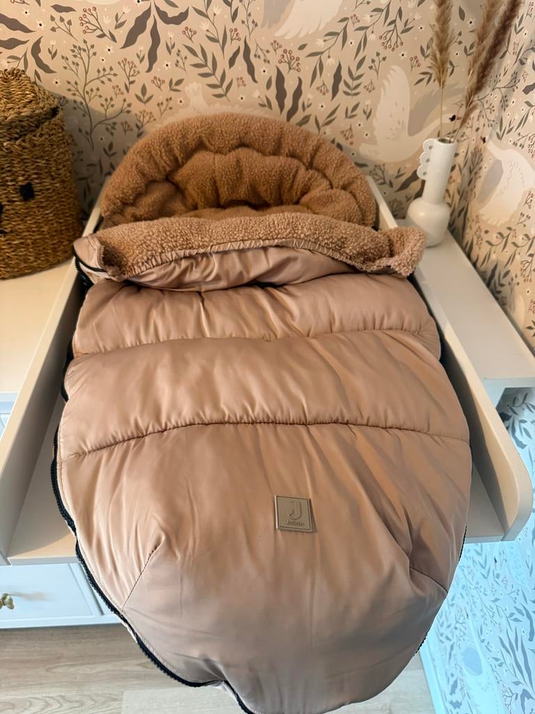 Jollein voetenzak buggy en kinderwagen Puffed biscuit, Ophalen of Verzenden, Zo goed als nieuw, Overige merken, Voetenzak