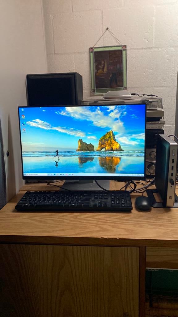 Prima HP mini pc met Windows 10 + Officepakket + Wifi, Met monitor, 8 GB, Ophalen of Verzenden, Zo goed als nieuw