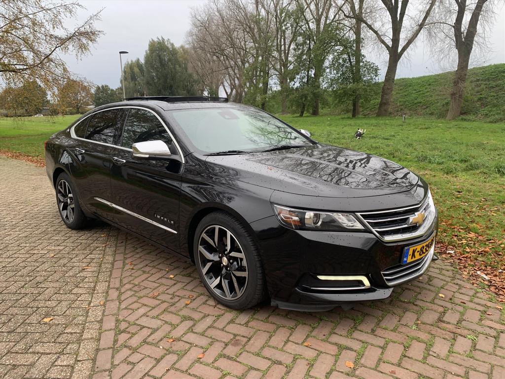 Chevrolet Impala LTZ AUTOMAAT LEER ZEER UNIEKE AUTO, Auto's, Automaat, Gebruikt, Zwart, Bedrijf