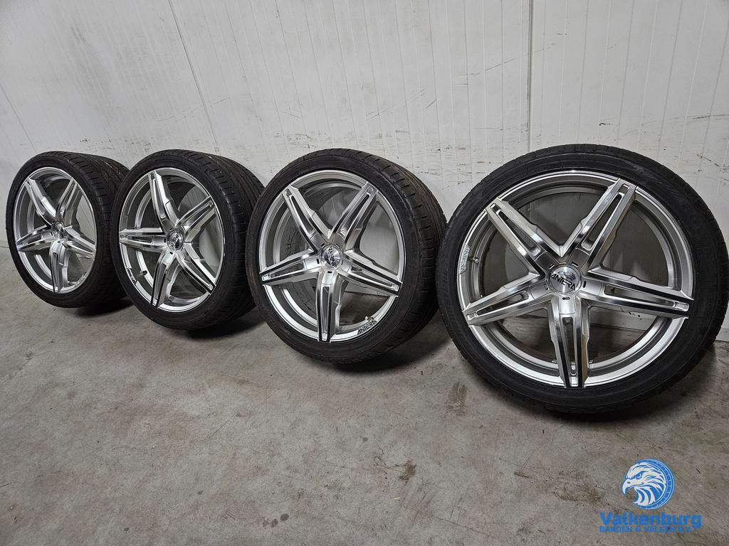 6mm! Audi A5 A6 A7 A8 19 inch velgen 5x112 zomerbanden 255/3, 19 inch, Gebruikt, 255 mm, -