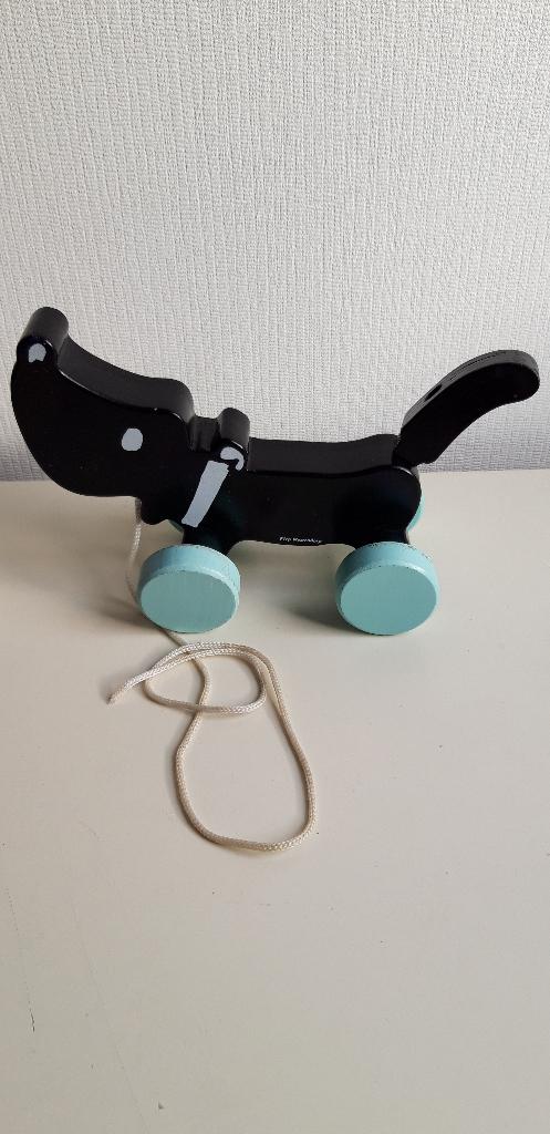 Houten loop hondje Takkie van Fiep Westendorp, Kinderen en Baby's, Speelgoed | Houten speelgoed, Ophalen of Verzenden, Duw- of Trekspeelgoed