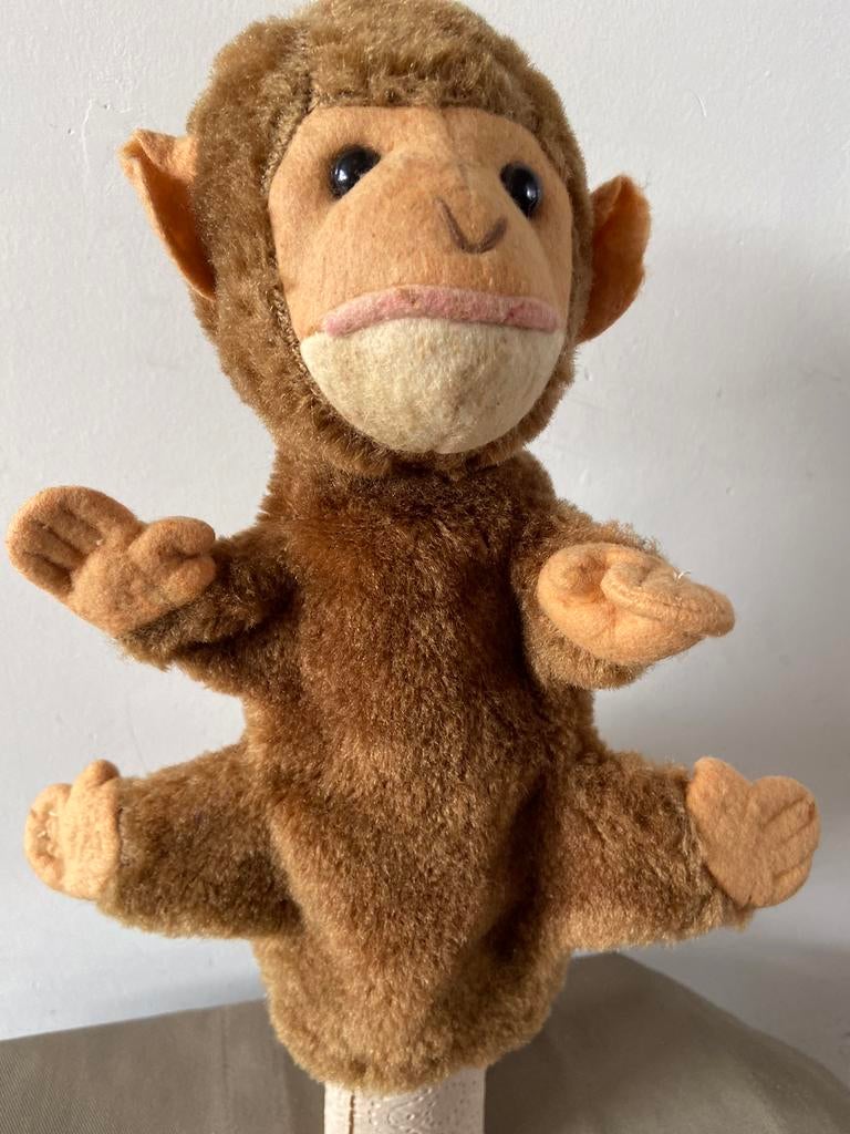 Vintage handpop, aap, Ophalen of Verzenden