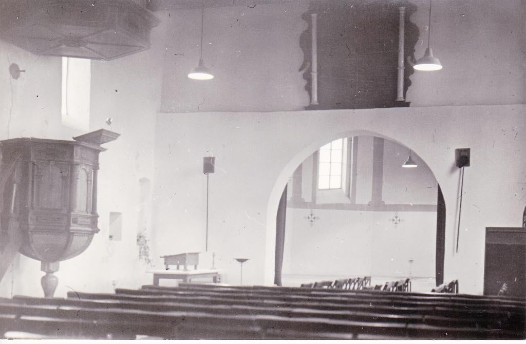 07525 Leegkerk - Interieur Ned. Herv. kerk - 1980, Verzenden, 1980 tot heden, Ongelopen, Groningen