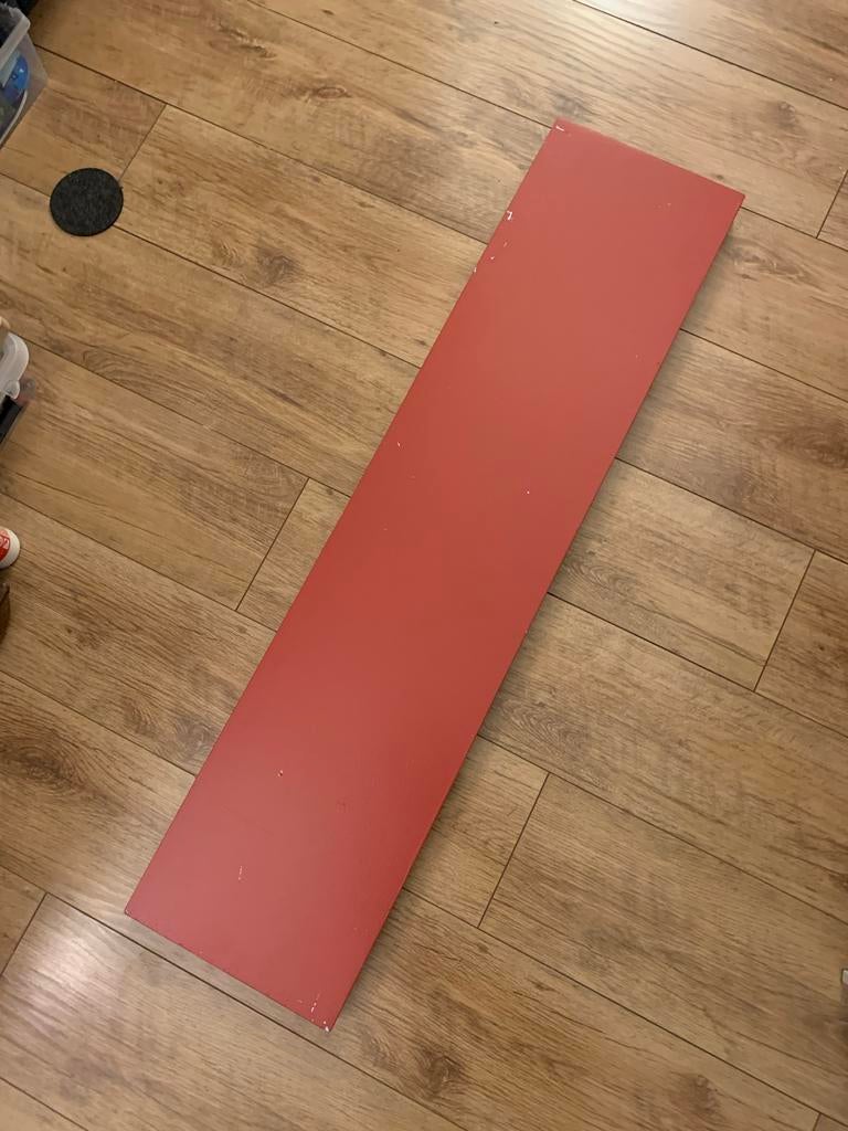 3 IKEA LACK wandplanken rood (verschillende maten), Ophalen, Gebruikt