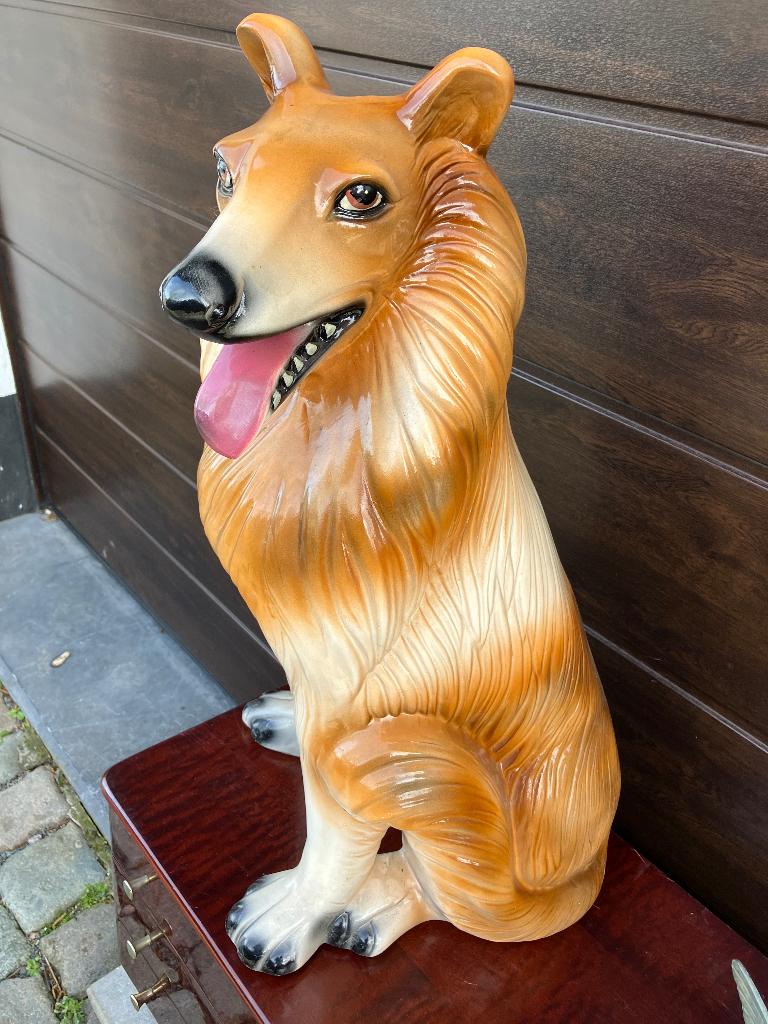 Grote Vintage keramiek hond jaren ‘70, Ophalen, Zo goed als nieuw, Dier