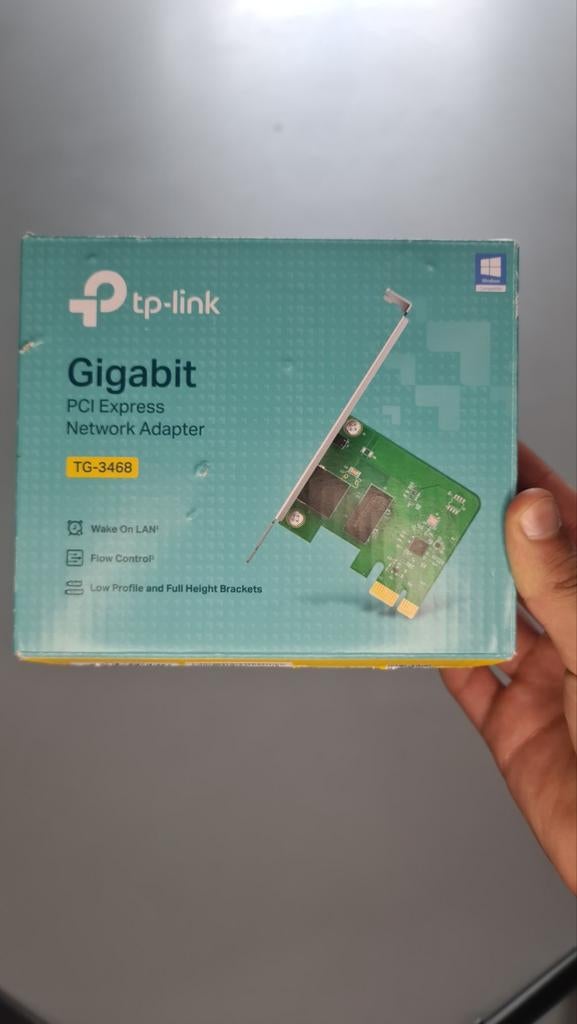 TP-Link TG-3468 Gigabit PCI Express netwerkadapter , Ophalen of Verzenden, Zo goed als nieuw, Intern, TP-Link