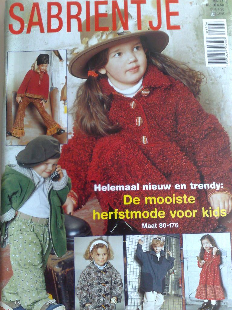 Sabrientje special herfst mode voor kids nr. 17, Hobby en Vrije tijd, Kledingpatronen, Verzenden, Zo goed als nieuw, Kind, Overige merken