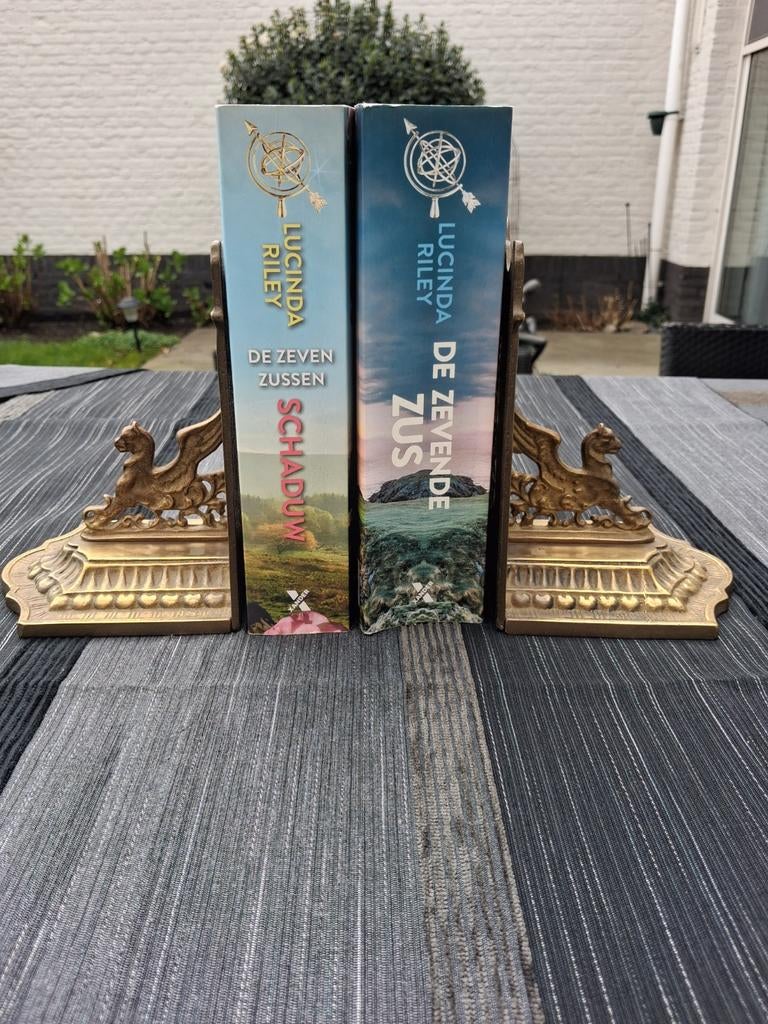 Koperen boekensteunen/ consoles, Ophalen of Verzenden