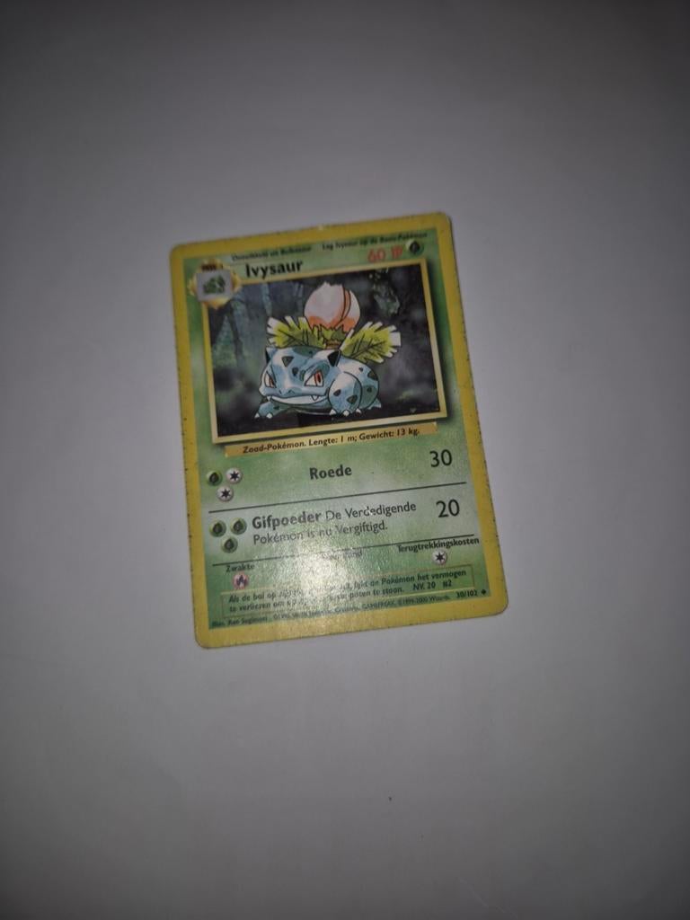 Pokémon Kaart Ivysaur (Nederlands) - Base Set, Ophalen of Verzenden, Gebruikt, Losse kaart