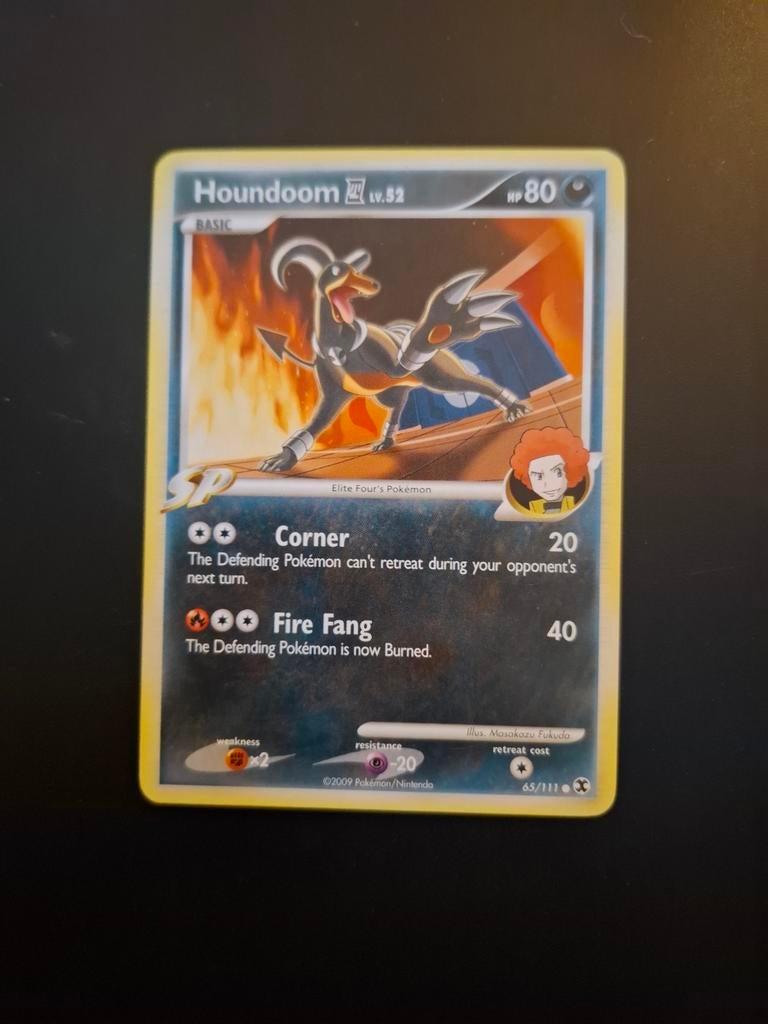 Houndoom #65 Pokemon Rising Rivals Kaart, Ophalen of Verzenden