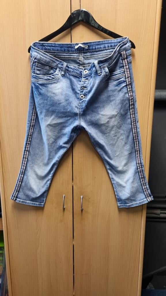 Place du Jour 3 kwart spijkerbroek maat 46, Blauw, Overige jeansmaten, Ophalen of Verzenden, Place du joure