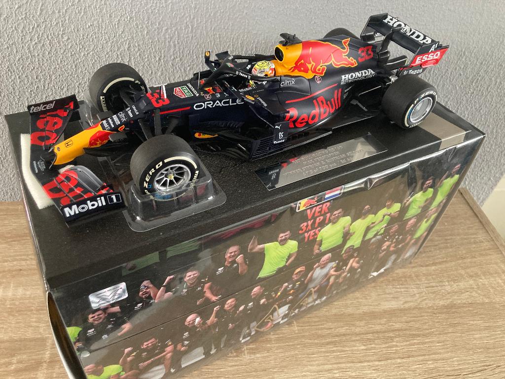 ✅ Max Verstappen editie 66 1:18 Styrian + Austrian GP 2021, Ophalen of Verzenden, Nieuw, Formule 1